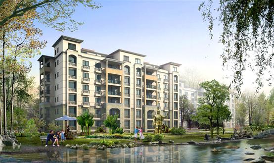 皇马花园多层住宅楼效果图